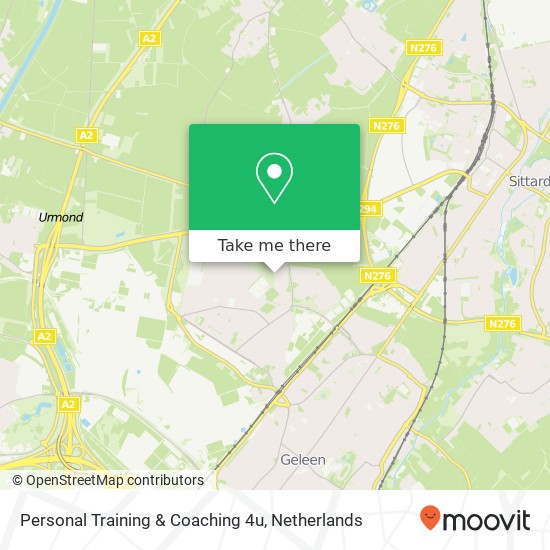 Personal Training & Coaching 4u, Fuchsiastraat kaart