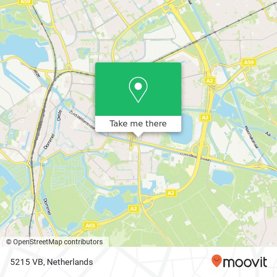 5215 VB, 5215 VB 's-Hertogenbosch, Nederland kaart