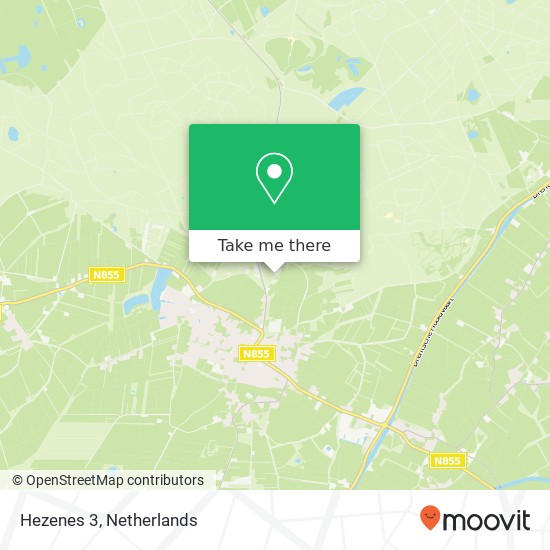 Hezenes 3, Hezenes 3, 7981 LC Diever, Nederland kaart