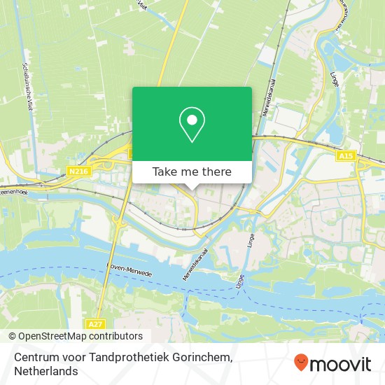 Centrum voor Tandprothetiek Gorinchem, Pijlstraat 5 kaart