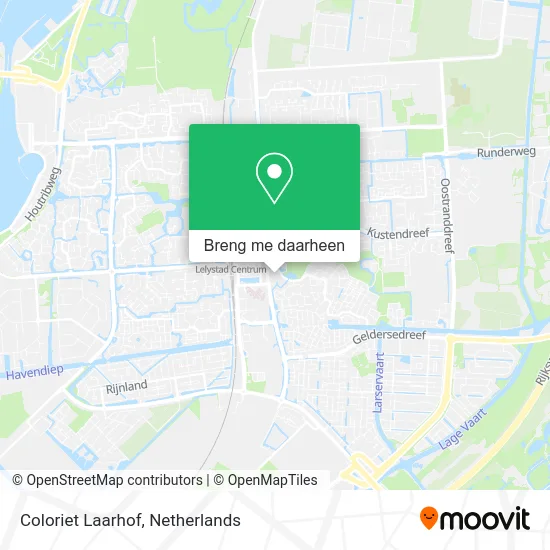 Coloriet Laarhof kaart