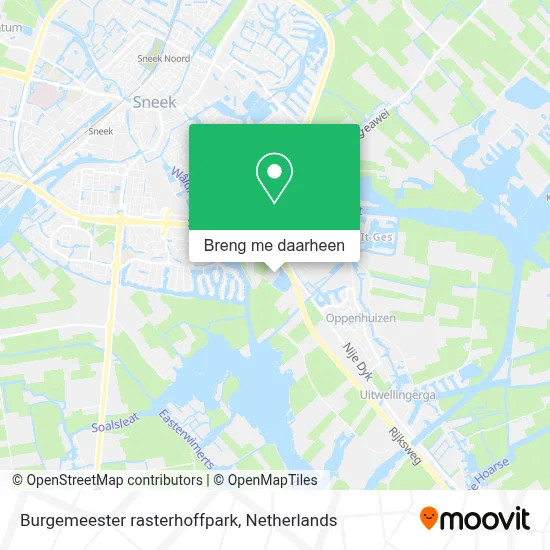 Burgemeester rasterhoffpark kaart