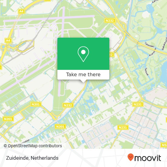 Zuideinde, 1117 ZB Luchthaven Schiphol kaart