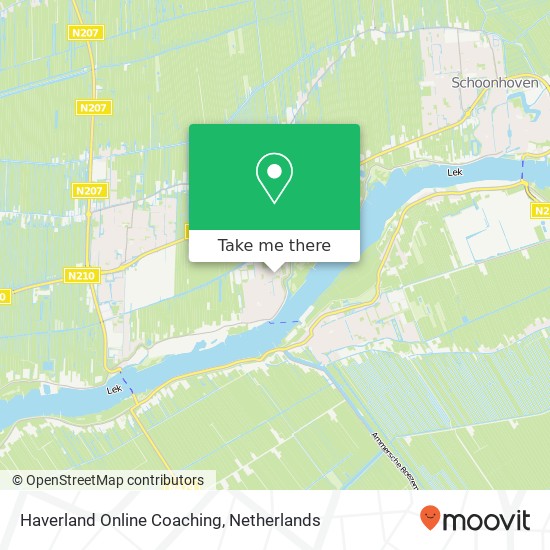 Haverland Online Coaching, Aan de Botersloot 5 kaart