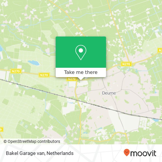 Bakel Garage van, Dukaat 11 kaart