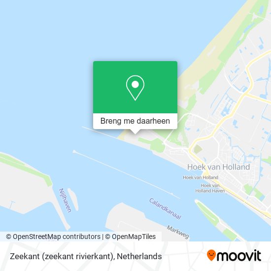 Zeekant (zeekant rivierkant) kaart