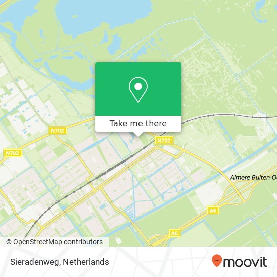 Sieradenweg, Sieradenweg, 1336 Almere, Nederland kaart