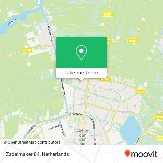 Zadelmaker 84, Zadelmaker 84, 2401 PJ Alphen aan den Rijn, Nederland kaart