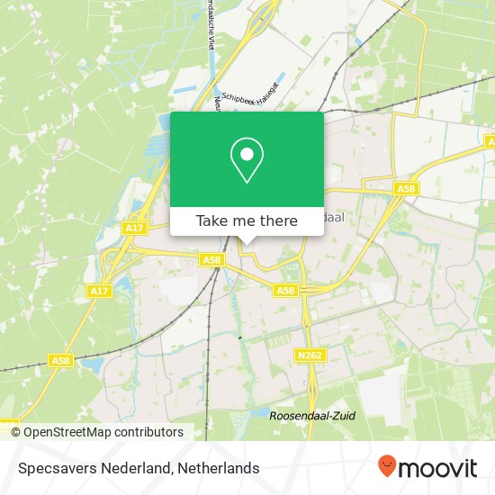 Specsavers Nederland, Roselaar 27 kaart