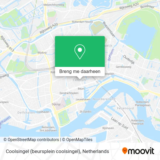 Coolsingel (beursplein coolsingel) kaart