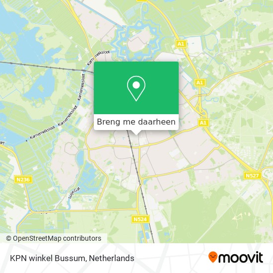 KPN winkel Bussum kaart