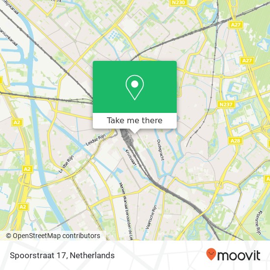 Spoorstraat 17, 3511 EN Utrecht kaart
