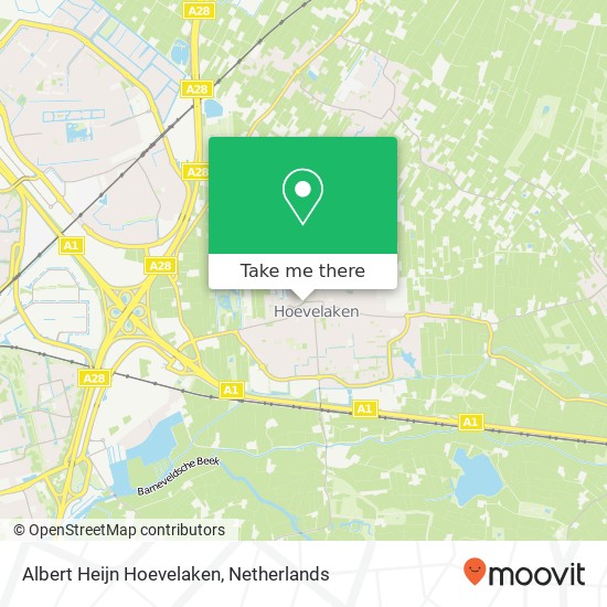 Albert Heijn Hoevelaken, Kantemarsweg 10 kaart