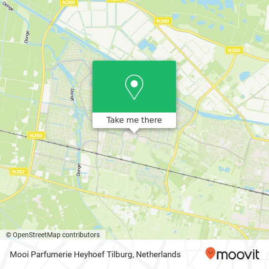 Mooi Parfumerie Heyhoef Tilburg, Heyhoefpromenade kaart