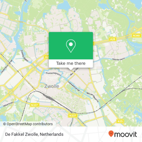 De Fakkel Zwolle kaart