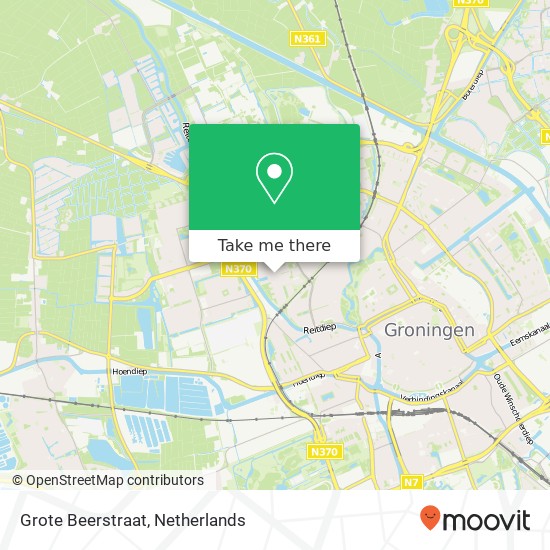 Grote Beerstraat, 9742 TR Groningen kaart