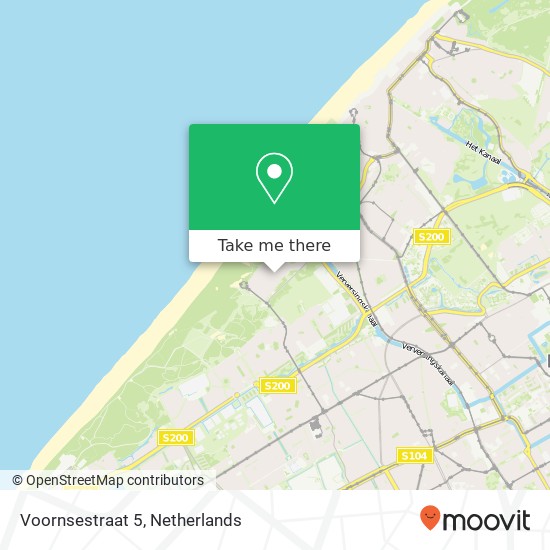 Voornsestraat 5, 2583 NX Scheveningen kaart