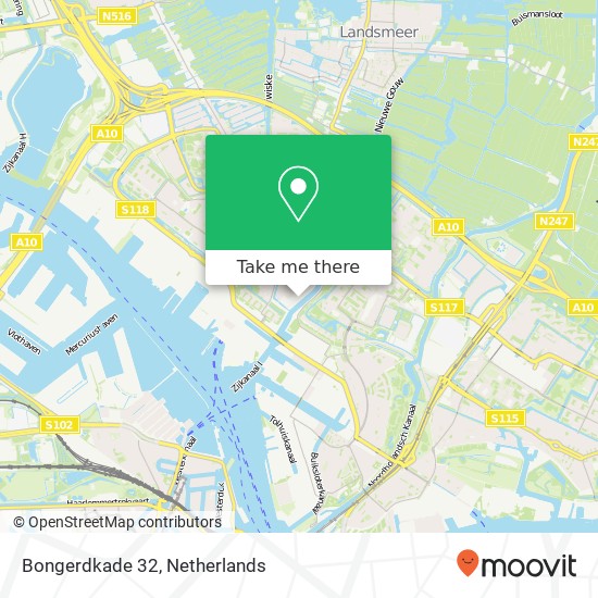 Bongerdkade 32, Bongerdkade 32, 1033 NM Amsterdam, Nederland kaart