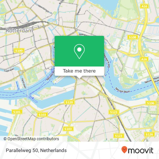 Parallelweg 50, 3072 KN Rotterdam kaart