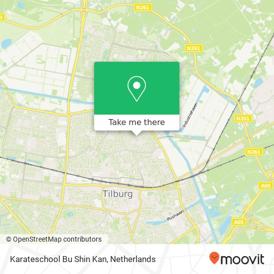 Karateschool Bu Shin Kan, Groeseindstraat 16 kaart