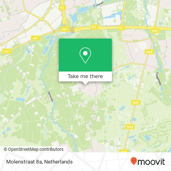Molenstraat 8a, Molenstraat 8a, 5581 JV Waalre, Nederland kaart