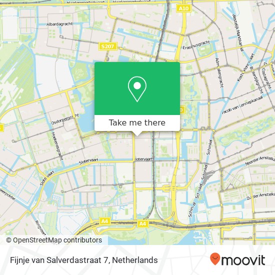 Fijnje van Salverdastraat 7, 1065 EA Amsterdam kaart