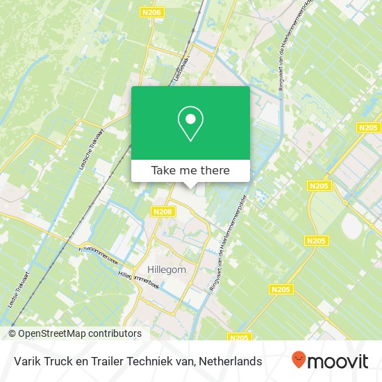 Varik Truck en Trailer Techniek van, Horst ten Daallaan 3 kaart