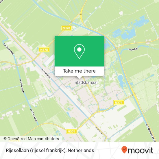 Rijssellaan (rijssel frankrijk), 9501 RN Stadskanaal kaart