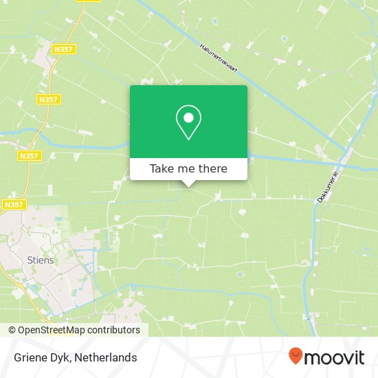 Griene Dyk, Griene Dyk, 9051 Stiens, Nederland kaart