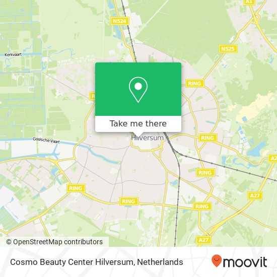 Cosmo Beauty Center Hilversum, Kerkstraat 79 kaart