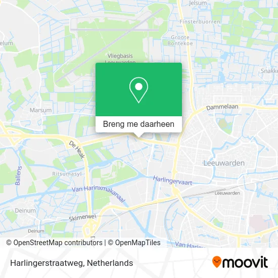 Harlingerstraatweg kaart