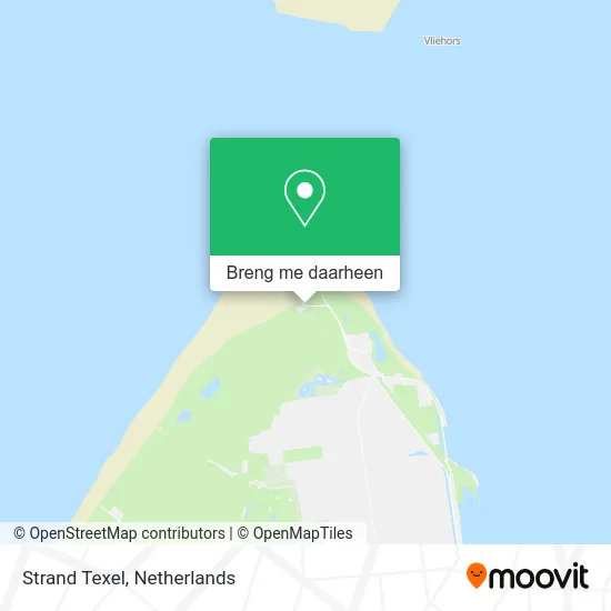Strand Texel kaart