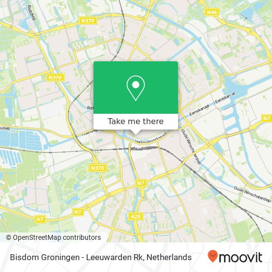 Bisdom Groningen - Leeuwarden Rk, Ubbo Emmiussingel 79 kaart