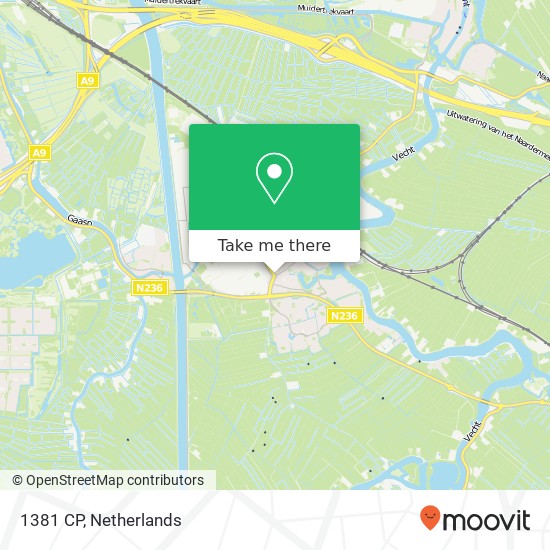 1381 CP, 1381 CP Weesp, Nederland kaart