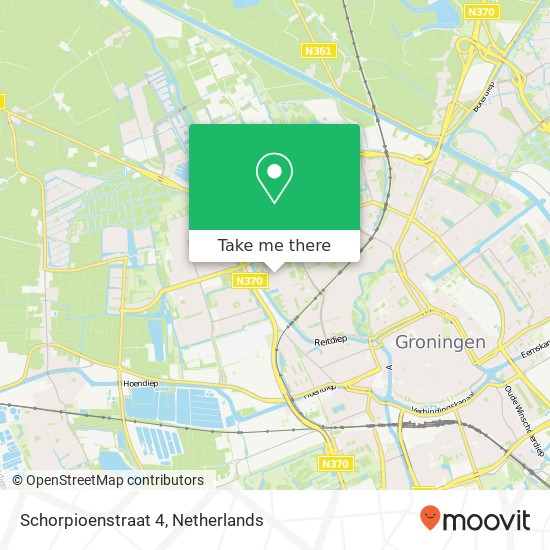 Schorpioenstraat 4, 9742 VH Groningen kaart