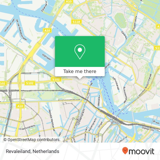 Revaleiland, Revaleiland, 1013 Amsterdam, Nederland kaart