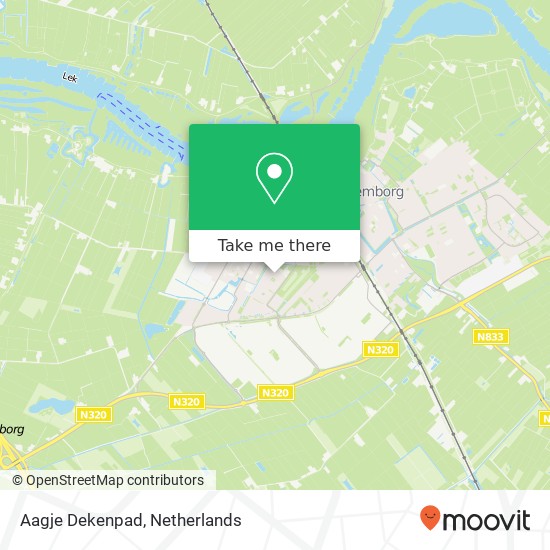 Aagje Dekenpad, Aagje Dekenpad, 4105 Culemborg, Nederland kaart
