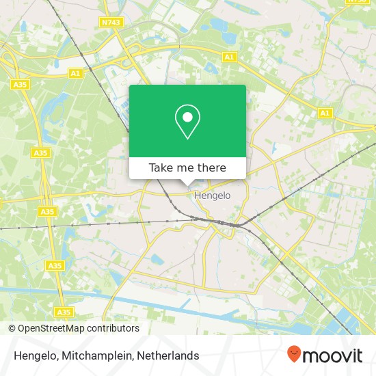 Hengelo, Mitchamplein kaart