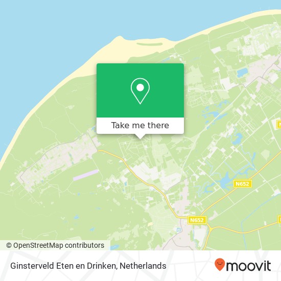 Ginsterveld Eten en Drinken, Maireweg kaart