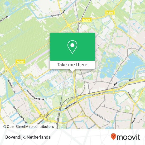 Bovendijk, 3045 Rotterdam kaart