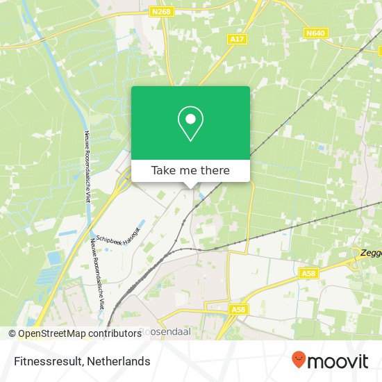 Fitnessresult, Borchwerf 40 kaart