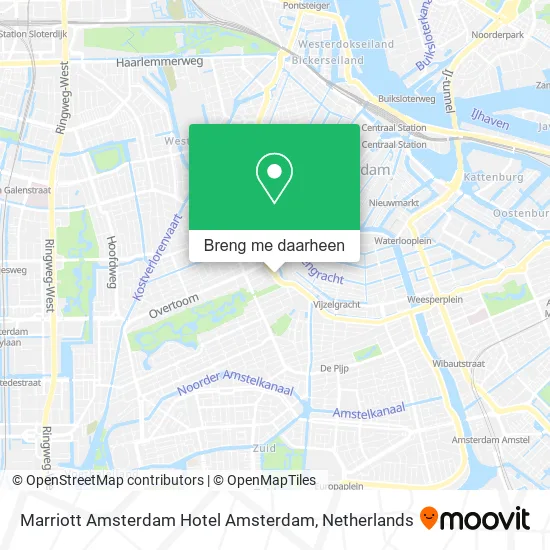 Marriott Amsterdam Hotel Amsterdam kaart