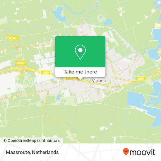 Maasroute, Maasroute, 5251 CH Vlijmen, Nederland kaart
