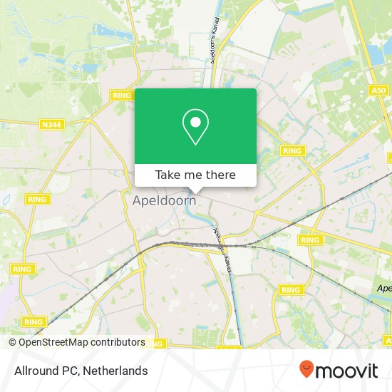 Allround PC, Deventerstraat 58 kaart