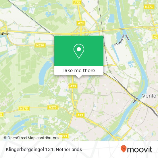 Klingerbergsingel 131, Klingerbergsingel 131, 5925 AH Venlo, Nederland kaart