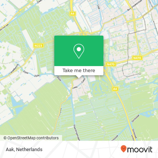 Aak, Aak, 2636 Schipluiden, Nederland kaart