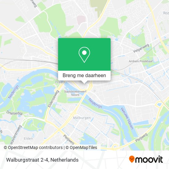 Walburgstraat 2-4 kaart