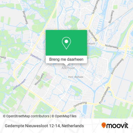 Gedempte Nieuwesloot 12-14 kaart