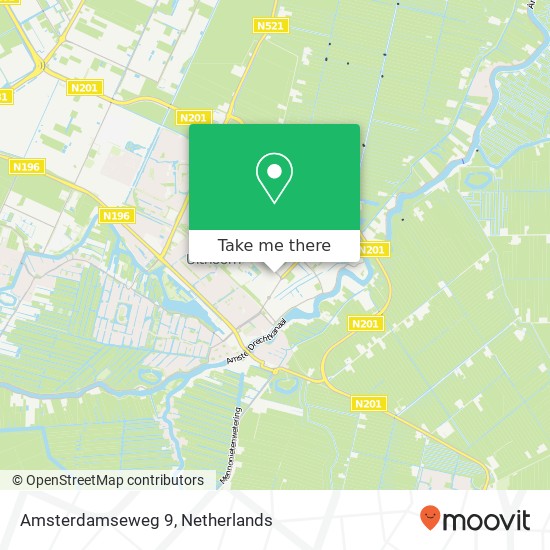 Amsterdamseweg 9, Amsterdamseweg 9, 1422 AC Uithoorn, Nederland kaart