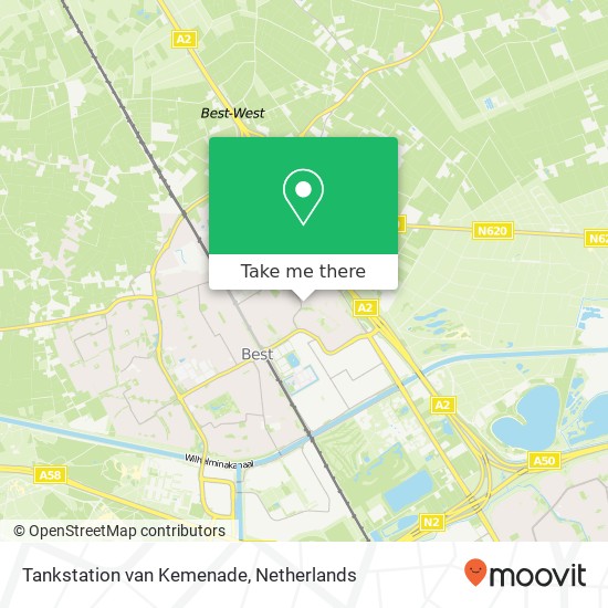 Tankstation van Kemenade, Raadhuisstraat 247 kaart